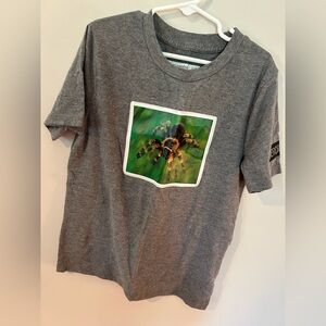 RARE!! Gray Abercrombie Hologram spider tee shirt
